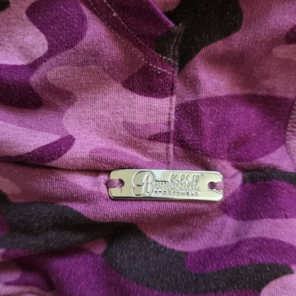 Bombshell Sportswear Pink and Black Camo Jogger Set - Picture 4 of 9